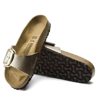Birkenstock Ciabatte Madrid Big Buckle Birko Flor Graceful W Taupe | Birkenstock | 
