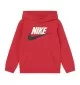 Felpa Nike Cappuccio Club Rosso Bianco | Nike | 
