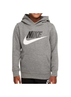 Felpa Nike Cappuccio Club Grigio Bianco 86G703-GEH