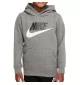 Felpa Nike Cappuccio Club Grigio Bianco 86G703-GEH