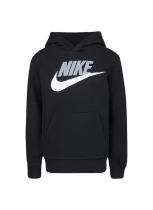 Felpa Nike Cappuccio Club Nero Bianco 86G703-023