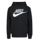 Felpa Nike Cappuccio Club Nero Bianco 86G703-023