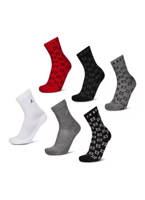 Jordan Calzini Monogram Essential 6Paia Multicolor BJ0690-023