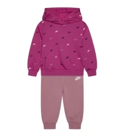 Nike Tuta All Over Print Fleece Inf Viola E Rosa 66M596-PB6