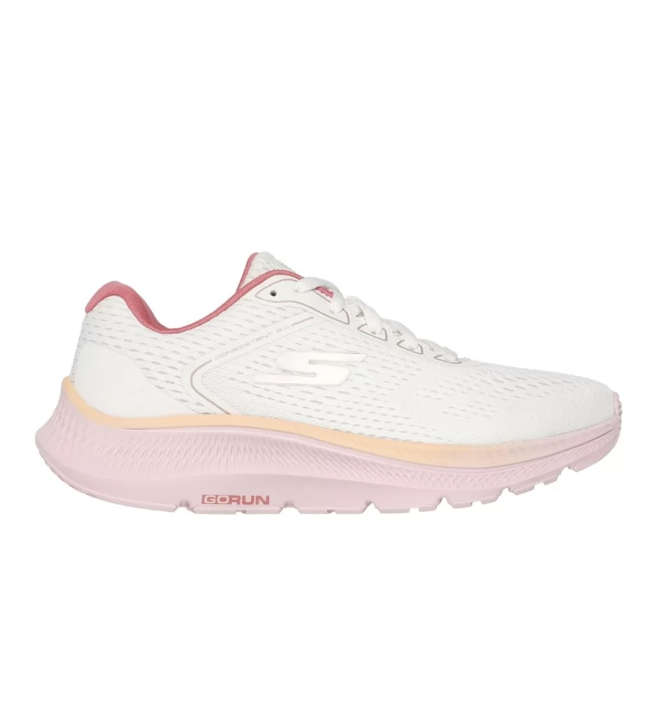 Skechers Scarpe Go Run Consistent 2.0 Mile W Bianco Rosa 128607 NTPK