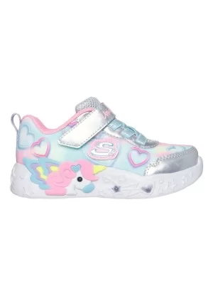 Skechers Scarpe Unicorn Charmer Light Up Girls Argento 303064N SMLT