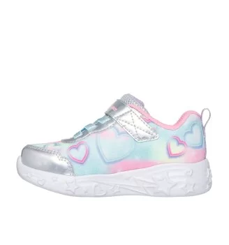 Skechers Scarpe Unicorn Charmer Light Up Girls Argento | Skechers | 