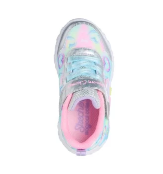 Skechers Scarpe Unicorn Charmer Light Up Girls Argento | Skechers | 