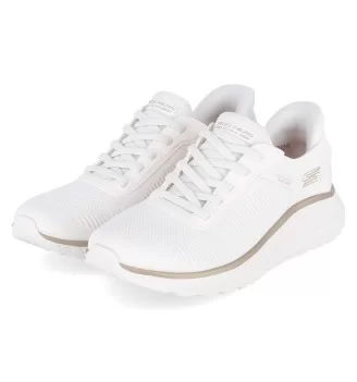 Skechers Scarpe Bobs Squad Chaos Current Muse Bianco Oro | Skechers | 