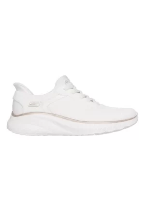 Skechers Scarpe Bobs Squad Chaos Current Muse Bianco Oro 117497 WTGD