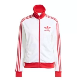 Adidas Giacca Zip Track top Heritage W Bianco E Rosso JX7849