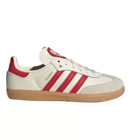 Adidas Scarpe Heart Samba Og C Kids Bianco E Rosso KI6681