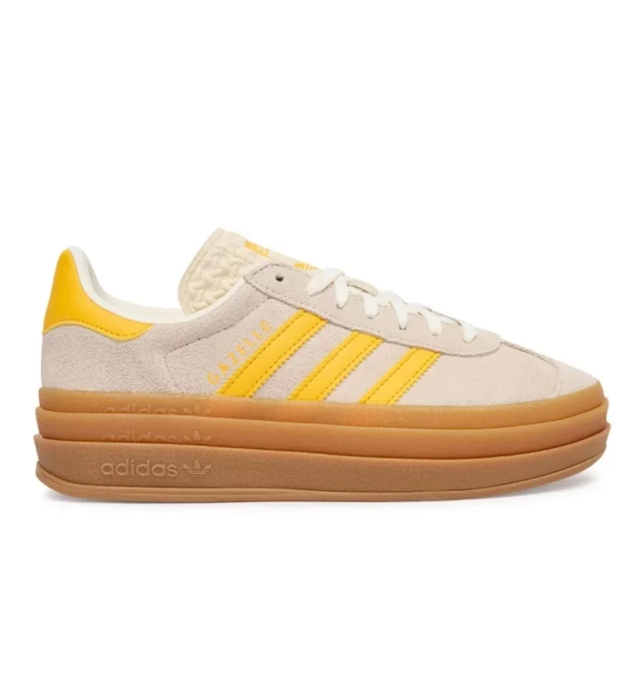 Adidas Scarpe Gazelle Bold J Beige E Giallo IH6458