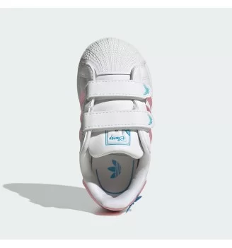 Adidas Scarpe Disney x Superstar II Cf Infant Bianco E Rosa | Adidas | 