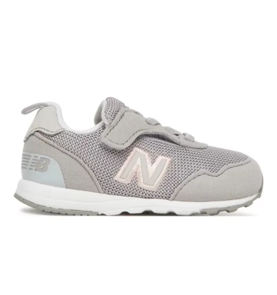 New Balance Scarpe 515 Kids Rain Grigio E Rosa NW515PNK