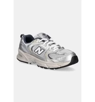 New Balance Scarpe 530 Jr Mesh Summer Fog Argento E Blu Navy | New Balance | 