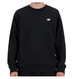 New Balance Felpa Small Logo French Terry M Nero MT41507BK