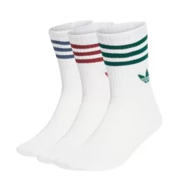 Adidas Calzini Polpaccio 3Paia Bianco Rosso Verde Blu KT1690