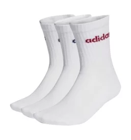 Adidas Calzini Linear Polpaccio Orli Coste 3Paia Bianco Rosso Verde Blu KD1716