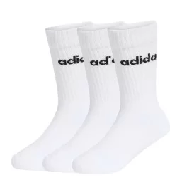 Adidas Calzini Polpaccio Bambini 3Paia Bianco Nero KE7088