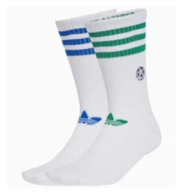 Adidas Calzini Fotball Polpaccio 2Paia Bianco Blu Verde