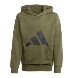 Adidas Felpa Cappuccio 280 Jr Verde Militare Nero JC9675