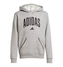 Adidas Felpa Cappuccio Collegiate Jr Grigio JV7336