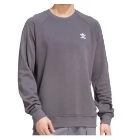 Adidas Felpa Trefoil Essentials French Terry Grigio JW3598