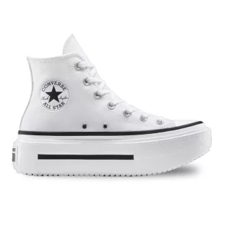 Converse Scarpe Chuck Taylor All Star Lift Double Stack Ox High W Bianco E Nero A12976C