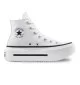 Converse Scarpe Chuck Taylor All Star Lift Double Stack Ox High W Bianco E Nero A12976C