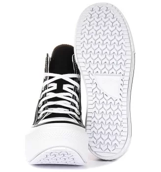 Converse Scarpe Chuck Taylor All Star Lift Double Stack Ox High W Nero E Bianco | Converse | 