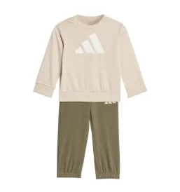 Adidas Tuta 240 Inf Beige Chiaro E Verde KB9654