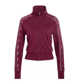 Adidas Felpa Zip Firebird Lace W Marrone Rosso KC6451