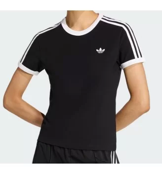 Adidas T-shirt 3 Stripes Slim W Nero | Adidas | 