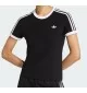 Adidas T-shirt 3 Stripes Slim W Nero | Adidas | 