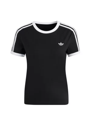 Adidas T-shirt 3 Stripes Slim W Nero KD7980