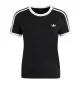 Adidas T-shirt 3 Stripes Slim W Nero KD7980