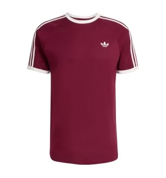 Adidas T-shirt 3 Stripes M Marrone Rosso KQ9639