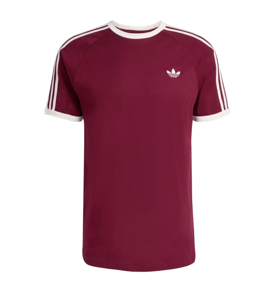 Adidas T-shirt 3 Stripes M Marrone Rosso KQ9639