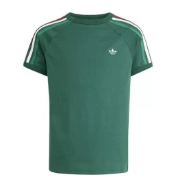 Adidas T-shirt 3 Stripes Jr Verde KC9514