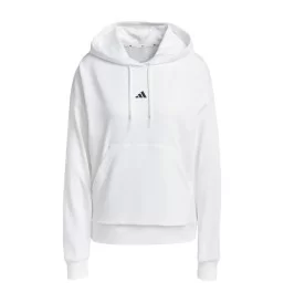 Adidas Felpa Cappuccio Logo French Terry W Bianco JD7990