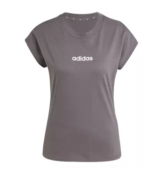 Adidas T-shirt Linear W Grigio JC8236