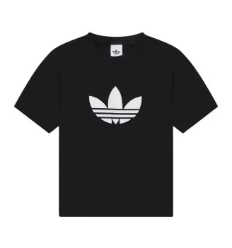 Adidas T-shirt Trefoil Boxy W Nero KD2918