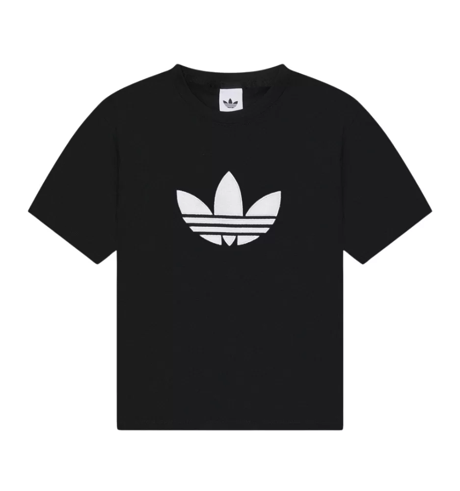 Adidas T-shirt Trefoil Boxy W Nero KD2918
