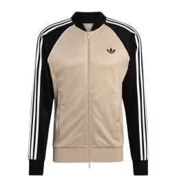 Adidas Felpa Zip Trefoil Sst M Beige E Nero KE7963