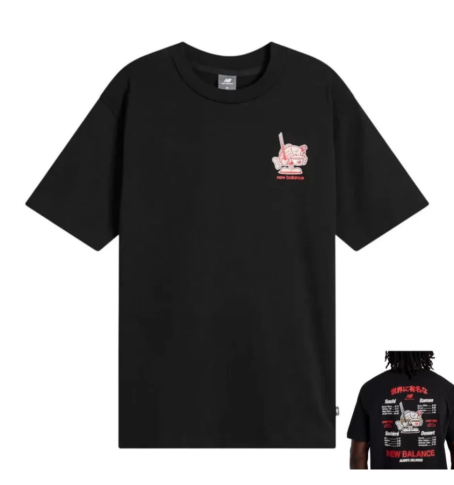 New Balance T-Shirt Ramen Graphic M Nero MT61H51DBK