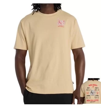 New Balance T-Shirt Ramen Graphic M Toasted Sesame Giallo MT61H51DABC