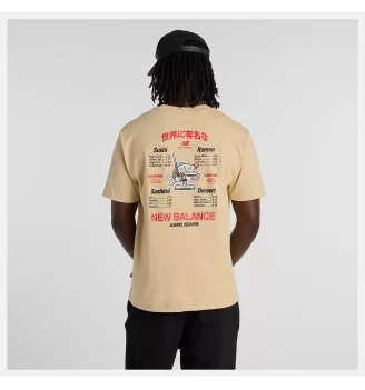 New Balance T-Shirt Ramen Graphic M Toasted Sesame Giallo | New Balance | 