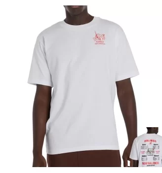 New Balance T-Shirt Ramen Graphic M Bianco MT61H51DWT