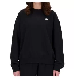 New Balance Felpa Small Logo Sport Essentials French Terry W Nero WT41508BK